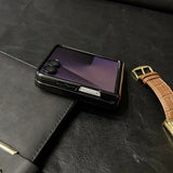 Vintage Waxed Leather Magnetic Shockproof Case for Samsung