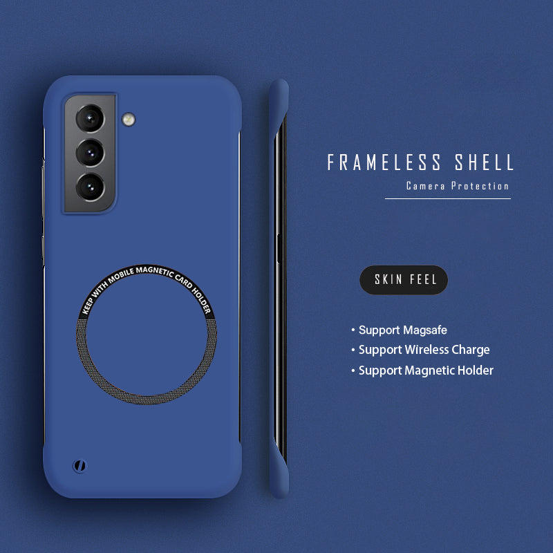 Hard PC Frameless Magnetic Phone Case For Samsung