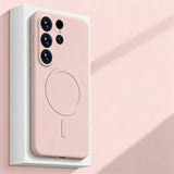 Magnetic Liquid Silicone Phone Case for Samsung