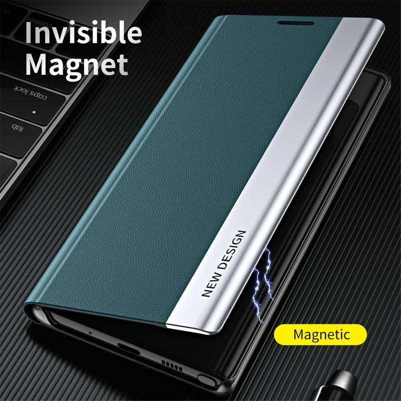 Luxury Stand Book Magnetic Flip Case For iPhone