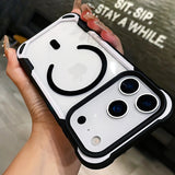 Panda Design Magnetic Transparent Phone Case For iPhone