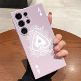 Poker Pattern Silicone Soft Phone Case For Samsung