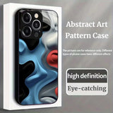 Abstract Art Pattern Electroplated Case for iPhone