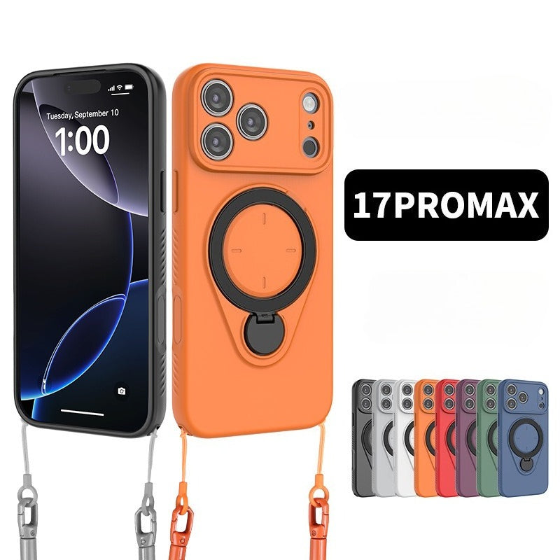 Magnetic, Skin-Friendly, Shockproof Phone Case with Lanyard for IPhone