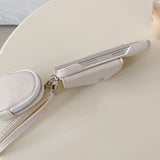 Fashion Denim Texture Crossbody Wallet Card Case for iPhone