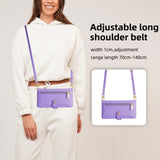 Multifunctional Crossbody Wallet Card Holder Leather Case for iPhone