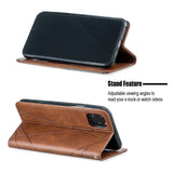 Leather Flip Wallet Case with Card Slots for iPhone
