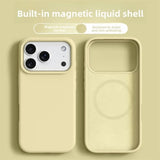 Liquid Silicone Magnetic Soft Phone Case for iPhone