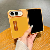 Litchi Grain Kickstand Full Coverage Shockproof Case for iPhone Duo