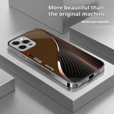 Business Curved Gradient Electroplated Case for iPhone