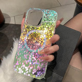 Luxury Diamond Sequin Transparent Magnetic Case For iPhone