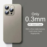 0.3mm Ultra Thin Clear Matte PP Hard Ultra Case for Iphone