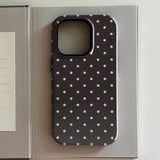 luxury Polka Dots Double-layer Phone Case for iPhone