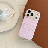 Polka-Dot Magnetic Matte Shockproof Case for iPhone