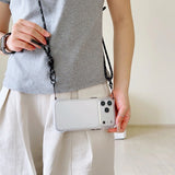 Simple Adjustable Lanyard Four-Corner Drop Protective Case For Iphone