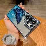 Butterfly Bracket Holder Glitter Phone Case for Samsung