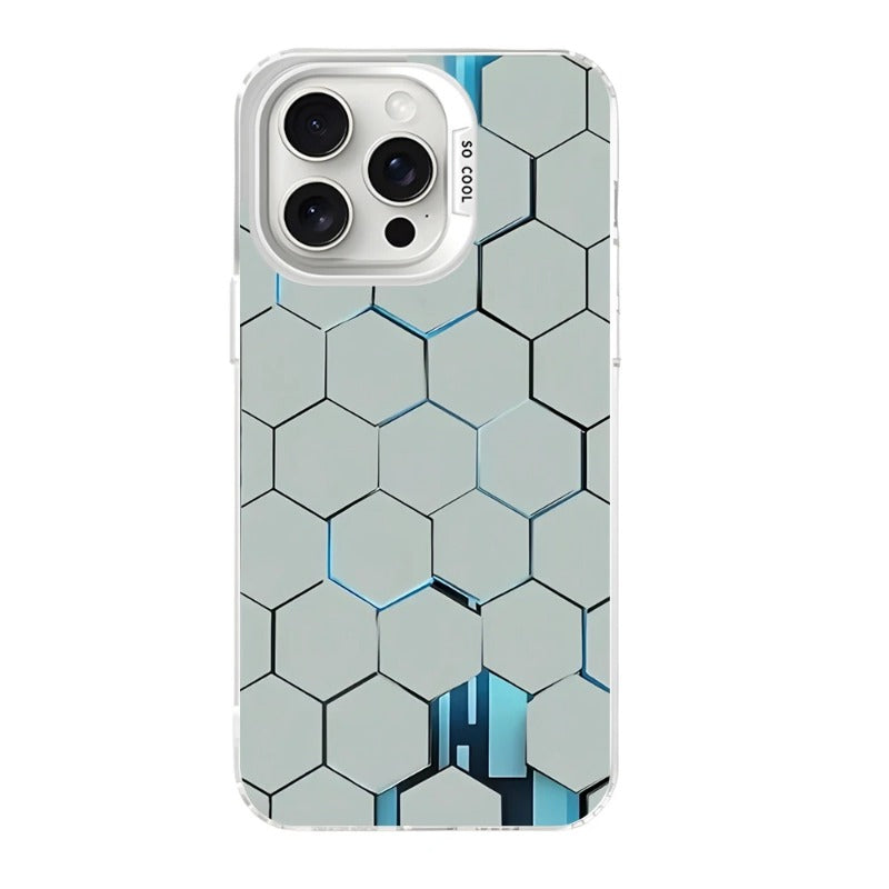 Matte Honeycomb Pattern Phone Case for iPhone