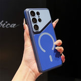 Cloth Texture Matte Dual Color Magnetic Case for Samsung