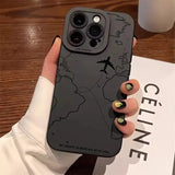 Travel-nspired Airplane Route Desian Soft Phone Case For iPhone