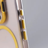 Transparent Acrylic Airbag Camera Stand Magnetic Case for iPhone