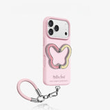 Butterfly Kickstand Liquid Silicone Shockproof Case for iPhone