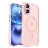 Magnetic Armor Shockproof Matte Translucent Case for iPhone