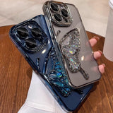 Gradient Butterfly Electroplated Phone Case for IPhone