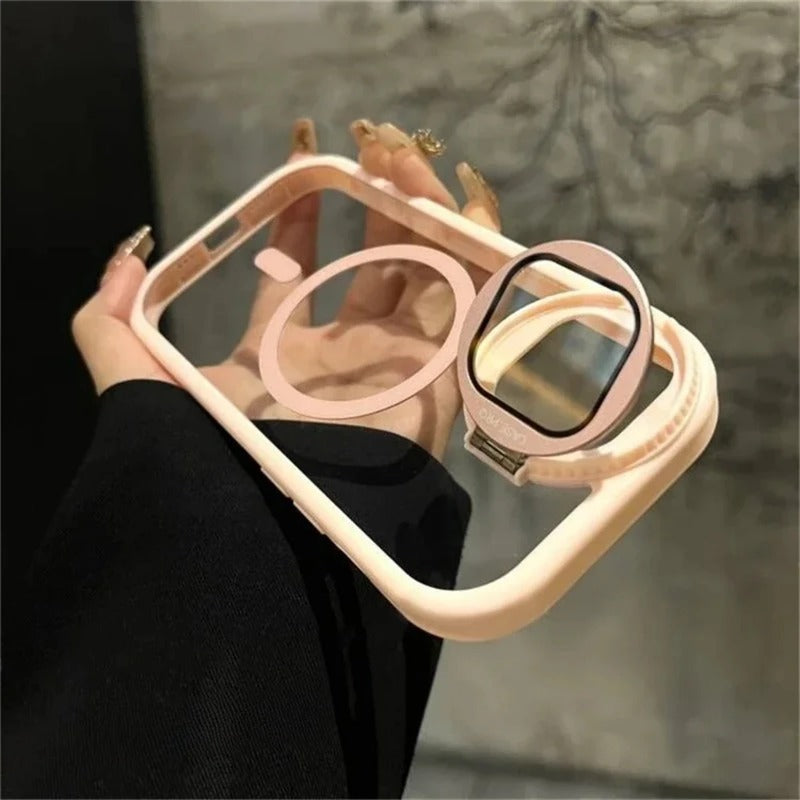 Transparent Camera Lens Protection Magnetic Case for iPhone