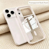 Magnetic Clear Acrylic Silicone Solid Skin-Friendly Case for iPhone