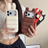 Cute Bunny, Bear, Devil Ears Phone Case for IPhone