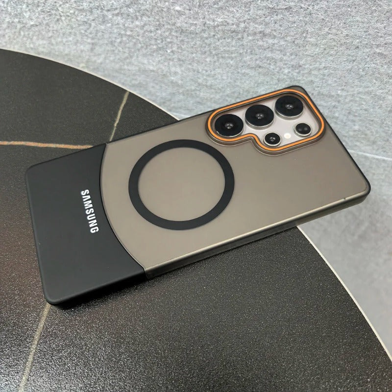2 IN 1 Splicing Matte Magnetic Case For Samsung