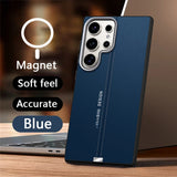 Luxury Business Leather Magnetic Case For Samsung