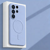 Magnetic Liquid Silicone Phone Case for Samsung