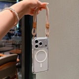 Hanging Strap Magnetic Four Corners Anti-Drop Phone Case For iPhone
