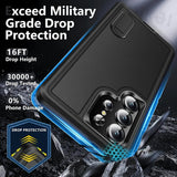 3 in 1 Shockproof Heavy Duty Anti-Scratch Stand Phone Case for Samsung