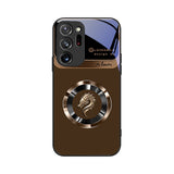 Dragon Head Pattern Magnetic Anti-Drop Liquid Glass Case for Samsung