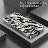 Trendy Zebra Pattern Electroplated Case for iPhone