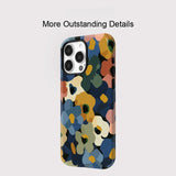 Cartoon Flower Magnetic Double-layer Phone Case For iPhone