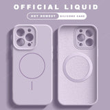 Liquid Silicone Lanyard Magnetic Phone Case For iPhone