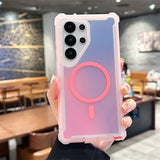Luxury Shockproof Magnetic Changing Color Phone Case for Samsung