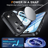 Outdoor Clear Magnetic Charging Shockproof Case for iPhone