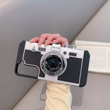 3D Retro Camera Design Phone Case with Lanyard for Samsung
