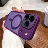 Matte Magnetic Clear Hard Case for iPhone