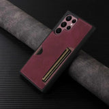 Retro Card Leather Phone Case for Samsung