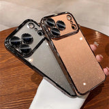 Luxury Transparent Glitter Clear Slim Hard Case For iPhone