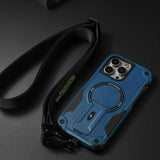 Outdoor Sports Crossbody Long Strap Magnetic Bracket Case for iPhone