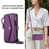 RFID Blocking Magnetic Charging Leather Wallet Case for iPhone
