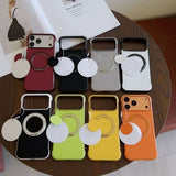 Borderless Ultra-Thin PC Magnetic Kickstand Case for iPhone
