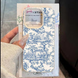 Creative Sketch Landscape Painting Shockproof Soft Phone Case for iPhone