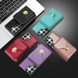 Leather Crossbody Lanyard Wallet Case for Samsung
